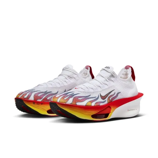 Alphafly in throwback Spectrum Plus flames colorway