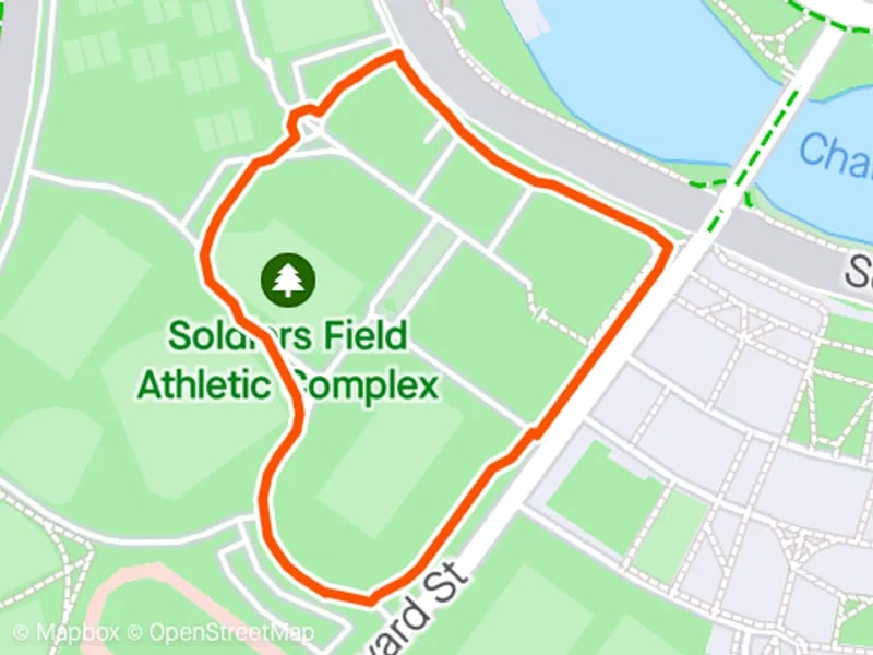Harvard Tempo Loop running route