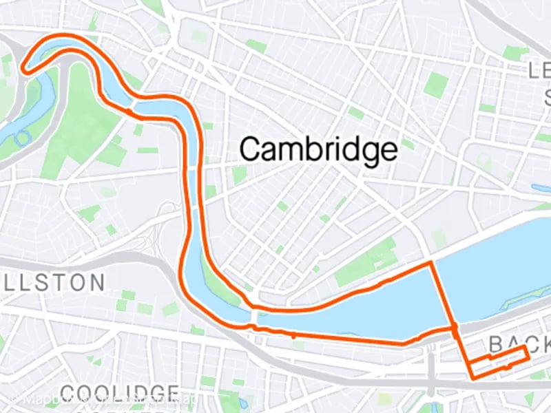 Charles River Bike Path running route