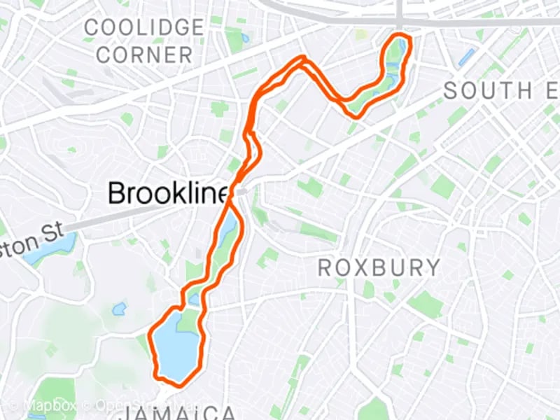 Boston Emerald Necklace running route