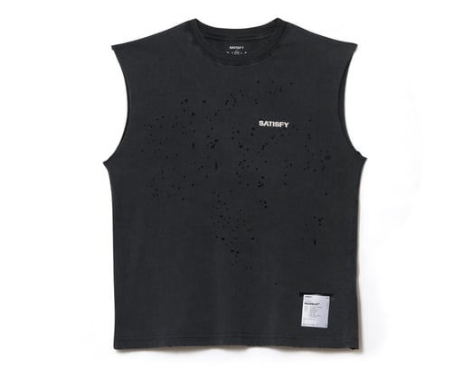 SATISFY - MothTech™ Muscle Tee  - Faded Black