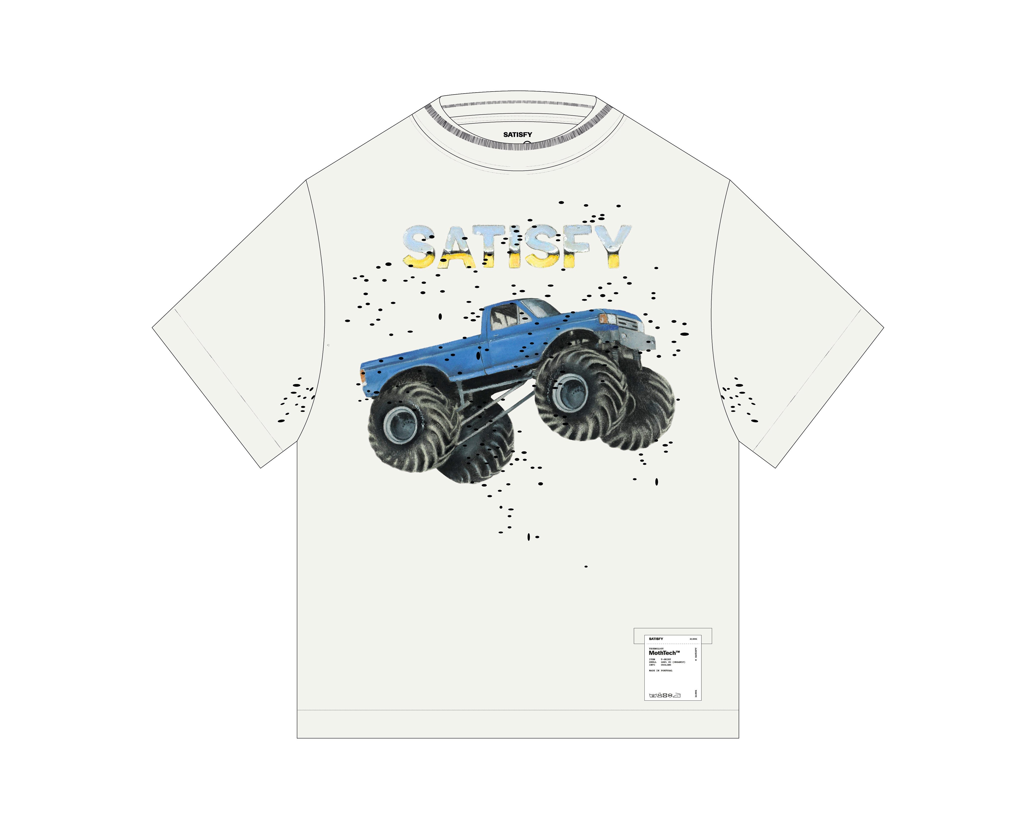 SATISFY -  MothTech™ T-Shirt - Monster Truck - Women's - Off White