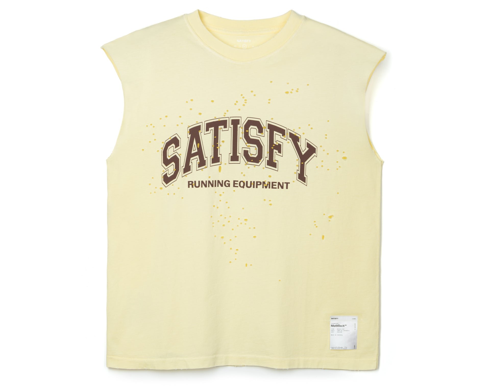 SATISFY - MothTech™ Muscle Tee - Aged Transparent Yellow