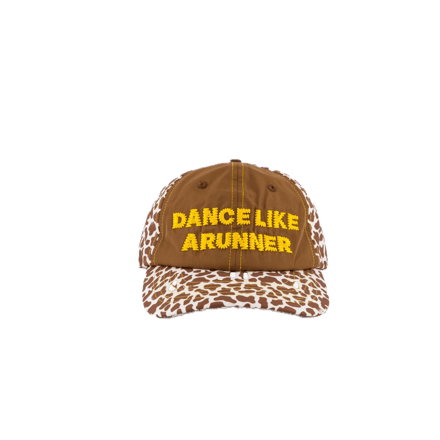 Dance Like A Runner Cow Print Hat
