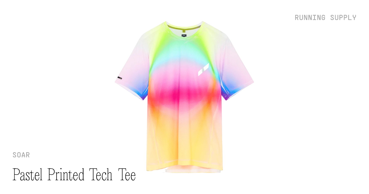 SOAR Pastel Printed Tech Tee - Running Supply